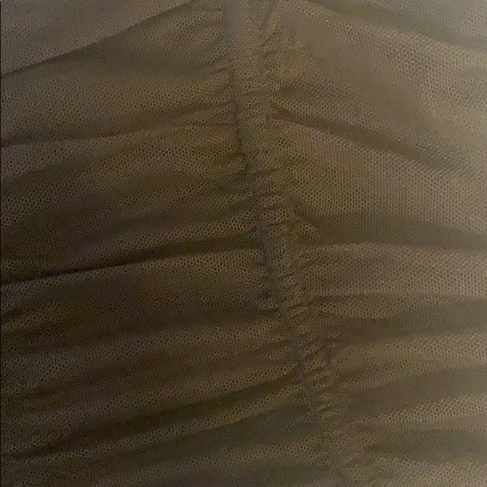 NWT BLACK RUCHED MESH TANK TOP - Picture 2 of 4
